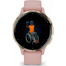 Часы GARMIN VENU 3S SOFT GOLD STAINLESS STEEL BEZEL WITH DUST ROSE CASE AND SILICONE BAND