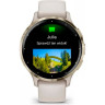 Часы GARMIN VENU 3S SOFT GOLD STAINLESS STEEL BEZEL WITH IVORY CASE AND SILICONE BAND