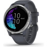 Часы GARMIN VENU SILVER STAINLESS STEEL BEZEL WITH GRANITE BLUE CASE AND SILICONE BAND