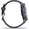 Часы GARMIN VENU SILVER STAINLESS STEEL BEZEL WITH GRANITE BLUE CASE AND SILICONE BAND