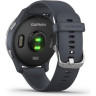 Часы GARMIN VENU SILVER STAINLESS STEEL BEZEL WITH GRANITE BLUE CASE AND SILICONE BAND