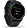 Часы GARMIN VENU SLATE STAINLESS STEEL BEZEL WITH BLACK CASE AND SILICONE BAND