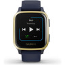 Часы GARMIN VENU SQ – MUSIC EDITION ROSE GOLD ALUMINUM BEZEL WITH BLACK CASE AND SILICONE BAND