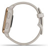 Часы GARMIN VENU SQ – MUSIC EDITION ROSE GOLD ALUMINUM BEZEL WITH LIGHT SAND CASE AND SILICONE BAND