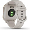 Часы GARMIN VENU SQ – MUSIC EDITION ROSE GOLD ALUMINUM BEZEL WITH LIGHT SAND CASE AND SILICONE BAND