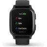 Часы GARMIN VENU SQ – MUSIC EDITION SLATE ALUMINUM BEZEL WITH BLACK CASE AND SILICONE BAND