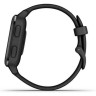 Часы GARMIN VENU SQ – MUSIC EDITION SLATE ALUMINUM BEZEL WITH BLACK CASE AND SILICONE BAND