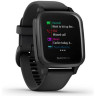 Часы GARMIN VENU SQ – MUSIC EDITION SLATE ALUMINUM BEZEL WITH BLACK CASE AND SILICONE BAND