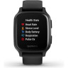 Часы GARMIN VENU SQ – MUSIC EDITION SLATE ALUMINUM BEZEL WITH BLACK CASE AND SILICONE BAND