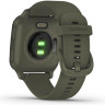 Часы GARMIN VENU SQ – MUSIC EDITION SLATE ALUMINUM BEZEL WITH MOSS CASE AND SILICONE BAND