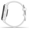 Часы GARMIN VENU SQ – MUSIC EDITION SLATE ALUMINUM BEZEL WITH WHITE CASE AND SILICONE BAND