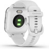 Часы GARMIN VENU SQ – MUSIC EDITION SLATE ALUMINUM BEZEL WITH WHITE CASE AND SILICONE BAND