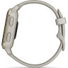 Часы GARMIN VENU SQ 2 – MUSIC EDITION CREAM GOLD ALUMINUM BEZEL WITH FRENCH GRAY CASE AND SILICONE BAND