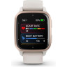 Часы GARMIN VENU SQ 2 – MUSIC EDITION PEACH GOLD ALUMINUM BEZEL WITH IVORY CASE AND SILICONE BAND