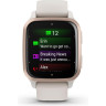 Часы GARMIN VENU SQ 2 – MUSIC EDITION PEACH GOLD ALUMINUM BEZEL WITH IVORY CASE AND SILICONE BAND