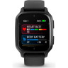 Часы GARMIN VENU SQ 2 – MUSIC EDITION SLATE ALUMINUM BEZEL WITH BLACK CASE AND SILICONE BAND