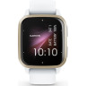 Часы GARMIN VENU SQ 2 CREAM GOLD ALUMINUM BEZEL WITH WHITE CASE AND SILICONE BAND