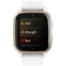 Часы GARMIN VENU SQ 2 CREAM GOLD ALUMINUM BEZEL WITH WHITE CASE AND SILICONE BAND