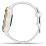 Часы GARMIN VENU SQ LIGHT GOLD ALUMINUM BEZEL WITH WHITE CASE AND SILICONE BAND