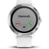 Часы GARMIN VIVOACTIVE 3 серебристые с белым ремешком