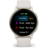 Часы GARMIN VIVOACTIVE 5 CREAM GOLD ALUMINUM BEZEL WITH IVORY CASE AND SILICONE BAND