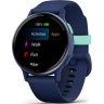 Часы GARMIN VIVOACTIVE 5 METALLIC NAVY ALUMINUM BEZEL WITH NAVY CASE AND SILICONE BAND