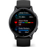 Часы GARMIN VIVOACTIVE 5 SLATE ALUMINUM BEZEL WITH BLACK CASE AND SILICONE BAND