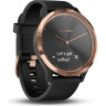 Часы GARMIN VIVOMOVE HR розовое золото с черным ремешком
