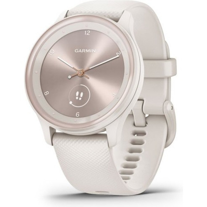 Часы GARMIN VIVOMOVE SPORT цвета слоновой кости, безель цвета персикового золота, силиконовый ремешок 010-02566-01