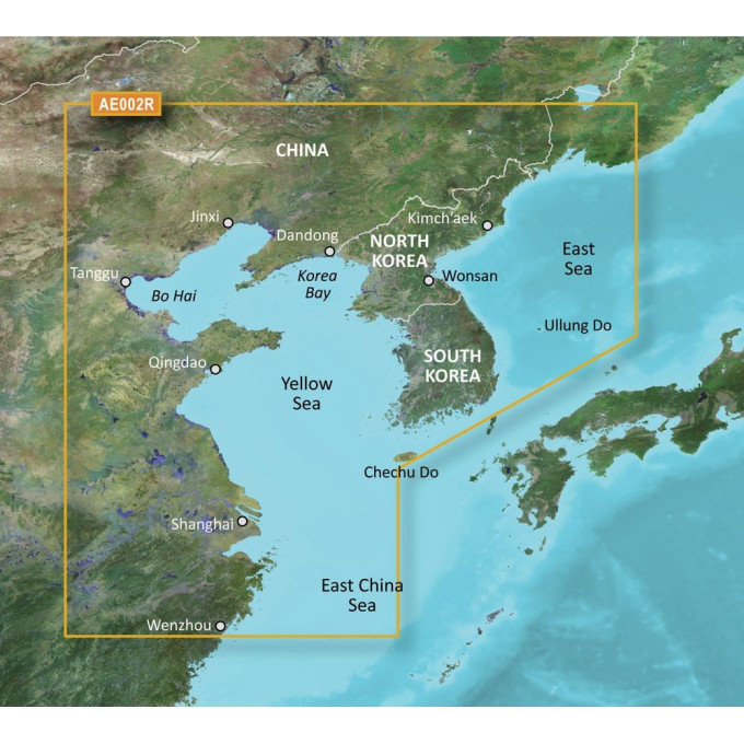 Карта памяти GARMIN ASIA EAST (AE) REGULAR (Желтое море)