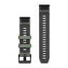 Ремешкок для часов GARMIN QUICKFIT 22 силиконовый ива/графитовые