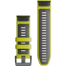 Ремешок для смарт часов GARMIN QUICKFIT 26 WATCH BANDS ELECTRIC LIME/GRAPHITE SILICONE