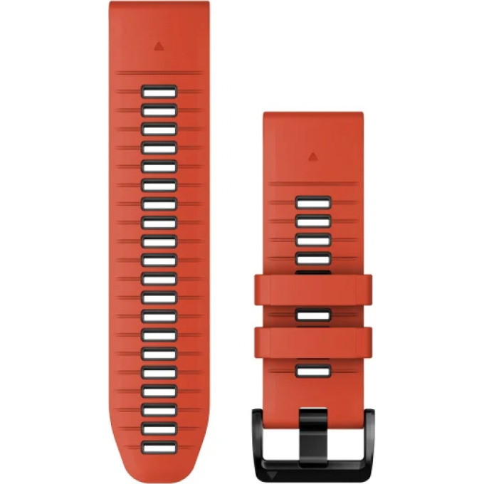 Ремешок для смарт часов GARMIN QUICKFIT 26 WATCH BANDS FLAME RED/GRAPHITE SILICONE