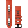Ремешок для смарт часов GARMIN QUICKFIT 26 WATCH BANDS FLAME RED/GRAPHITE SILICONE