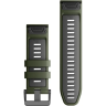 Ремешок для смарт часов GARMIN QUICKFIT 26 WATCH BANDS MOSS/GRAPHITE SILICONE