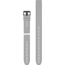 Ремешок для смарт часов GARMIN QUICKFIT 26 WATCH BANDS POWDER GREY SILICONE (3-PIECE SET)