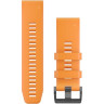 Ремешок для смарт часов GARMIN QUICKFIT 26MM BAND SOLAR FLARE ORANGE SILICONE