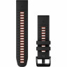 Ремешок GARMIN EPIXPRO (G2) 22MM QUICKFIT BLK/FLM RED SILCN BND