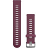 Ремешок GARMIN QUICK RELEASE BAND 20MM BERRY/STAINLESS FR245