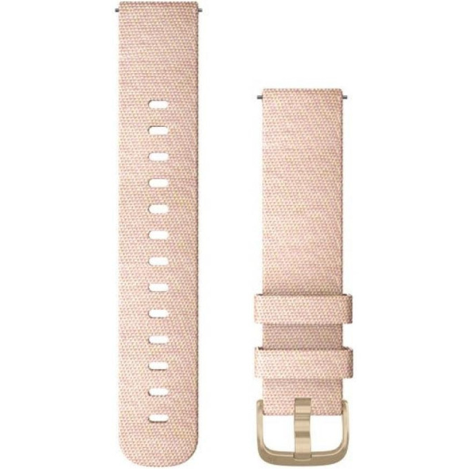 Ремешок GARMIN QUICK RELEASE BAND 20MM BLUSH PINK WOVEN NYLON/LIGHT GOLD