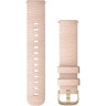 Ремешок GARMIN QUICK RELEASE BAND 20MM BLUSH PINK WOVEN NYLON/LIGHT GOLD