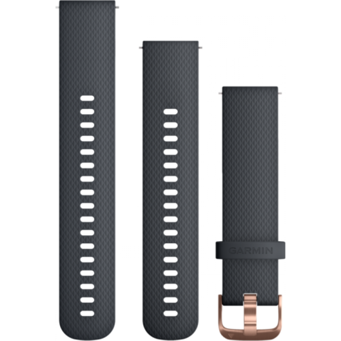 Ремешок GARMIN QUICK RELEASE BAND 20MM GRANITE BLUE/ROSE GOLD