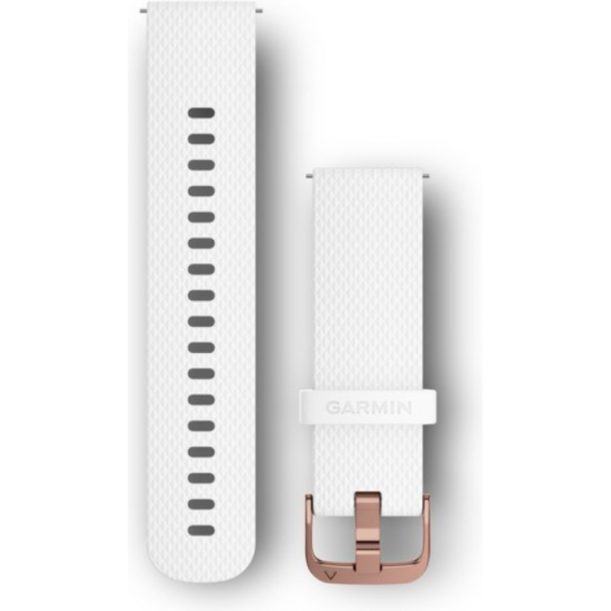Ремешок GARMIN QUICK RELEASE BAND 20MM WHITE/ROSE GOLD/TWO SIZES INCLUDED