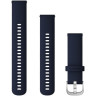 Ремешок GARMIN QUICK RELEASE BAND 22MM MIDNIGHT BLUE/SILVER