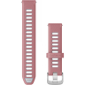 Ремешок GARMIN QUICK RELEASE BANDS (18 MM) PINK/WHITESTONE WITH SILVER HARDWARE