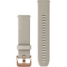 Ремешок GARMIN QUICK RELEASE BANDS (20 MM) LIGHT SAND WITH ROSE GOLD HARDWARE