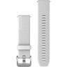 Ремешок GARMIN QUICK RELEASE BANDS (20 MM) WHITE WITH POLISHED SILVER HARDWARE