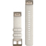 Ремешок GARMIN QUICKFIT 20 WATCH BANDS CREAM HEATHERED NYLON WITH CREAM GOLD HARDWARE