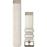 Ремешок GARMIN QUICKFIT 20 WATCH BANDS CREAM HEATHERED NYLON WITH SOFT GOLD HARDWARE