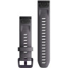 Ремешок GARMIN QUICKFIT 20MM BAND SHALE GRAY SILICONE WITH AMETHYST HARDWARE